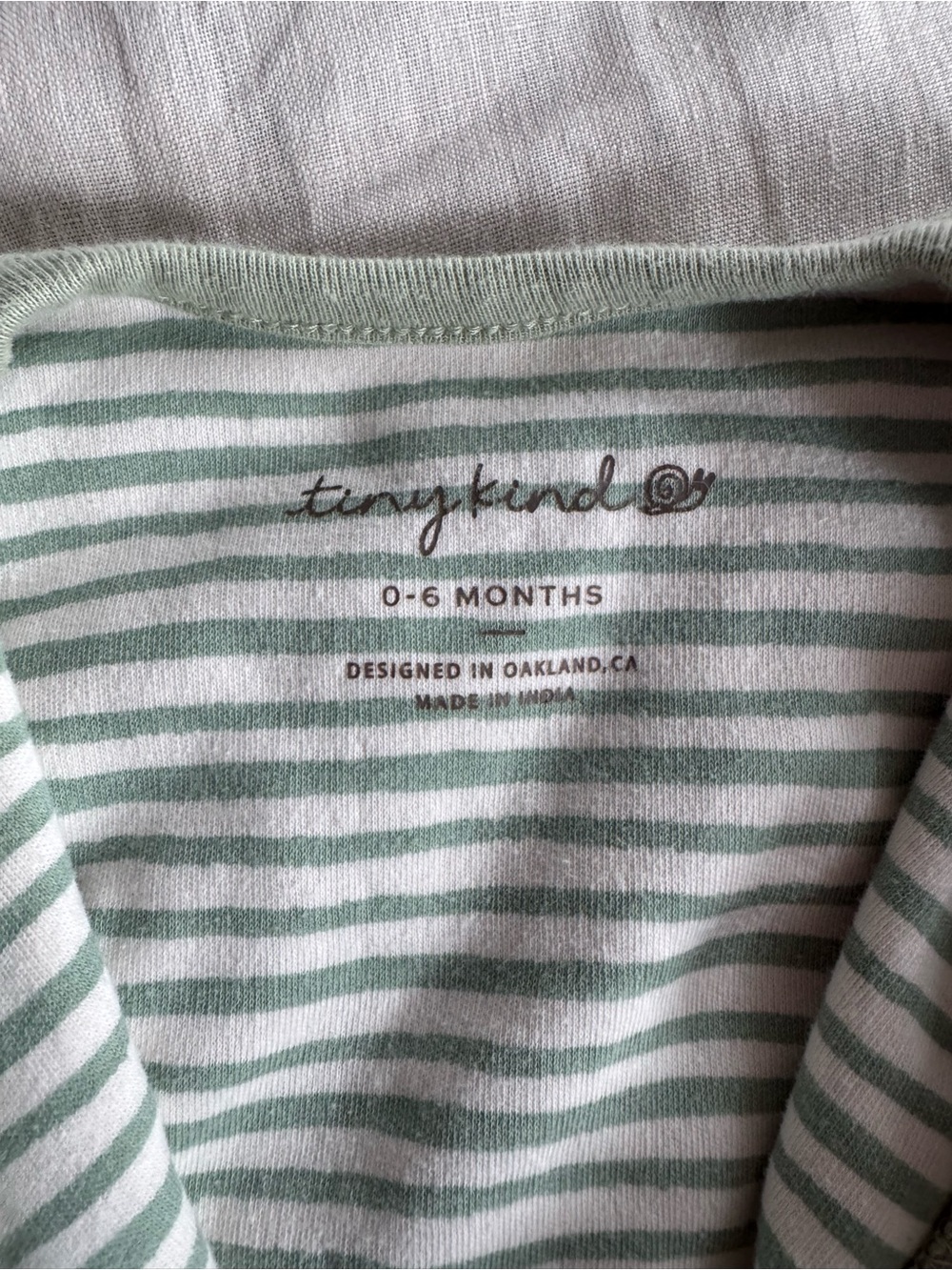 Tiny Kind Kids Sleeveless Fleece Sleep Sack - Sage Green - Picture 2 of 3